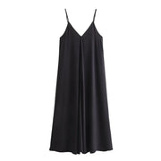 MUJER Black Slip Long Dresses for Women Red Draped Summer Dress Woman 2025 Sexy Backless Maxi Dress Women Summer Beach Dresses