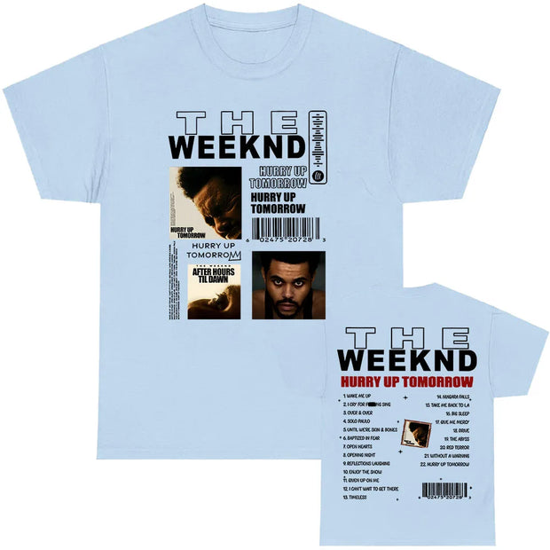 Cotton Men Tees The Weekend Harry Up Tomorrow Tshirts 2025 New Album Fashion Printing T-shirt Round Neck Unisex Streetwear Male