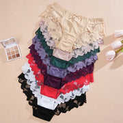 3PCS Women's Lace Seamless Panties – Low Rise, Breathable & Elegant Lingerie (S–XXL)