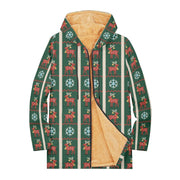 Cozy Christmas Fleece Pullover Hoodie Festive Snowman Reindeer Snowflake Long Sleeve Ugly Xmas Sweater Style Tops for Women Men