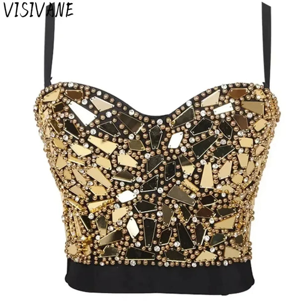 Women's Luxury Corset Tank Top – Harajuku Style Push-Up Bralette & Shaper
