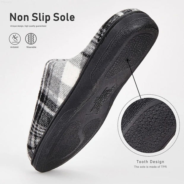 Cozy Feet, Happy Heart: Plaid Furry Slippers 🧦