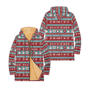 Cozy Christmas Fleece Pullover Hoodie Festive Snowman Reindeer Snowflake Long Sleeve Ugly Xmas Sweater Style Tops for Women Men