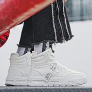 Casual Sneaker High-top Male Sneakers Loafers Shoes for Men Skateboard Sports and Leisure Wear-resistant Non-Slip All-match New