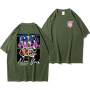 Cartoon Bear Sunset Tee