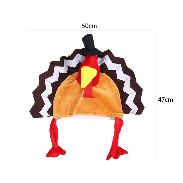 Turkish Hat Thanksgiving Day Festive Decoration Thanksgiving Themed Party Chicken Feet Festival Costume Turkey Hat Cute Caps