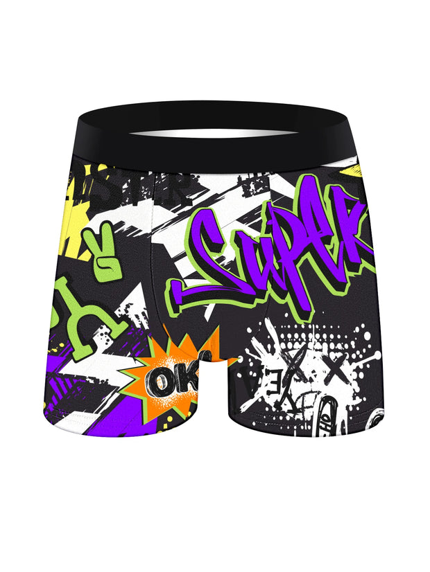 5PCS Men's Long Boxer Briefs – Soft Cotton, Colorful & Skin-Friendly Underwear