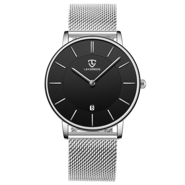 Men’s Minimalist Analog Watch – Date Display, Leather Strap, Fashion-Forward Simplicity