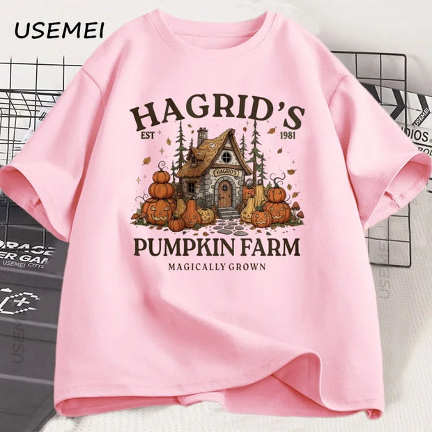Fall Season T-shirt Autumn Pumpkin Retro Fall Vibes T Shirt Fall Girl Pumpkin Printed Tshirt Causal Cotton Short Sleeve Tees