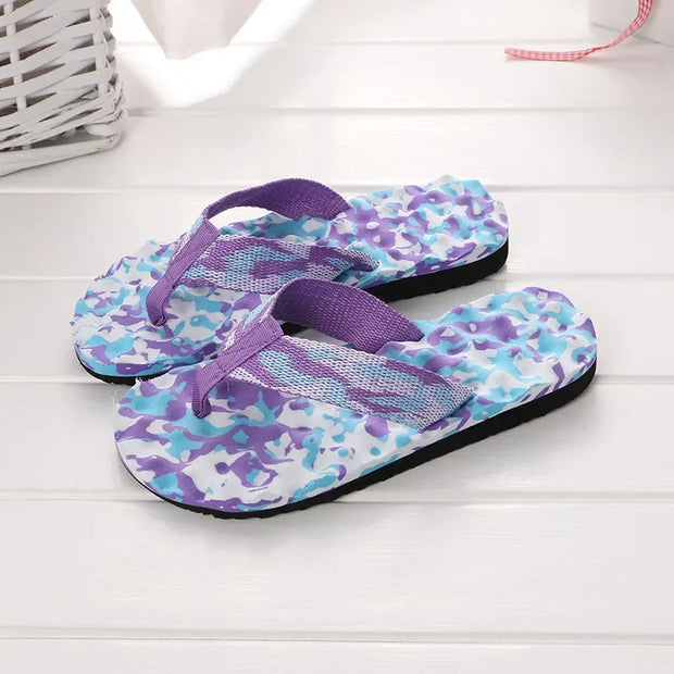 2024 Summer Slippers Women Casual Massage Durable Flip Flops Beach Sandals Female Flat Shoes Lady Room Slippers Footwear Slides