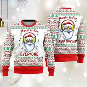 Funny Santa Claus Graphic Ugly Christmas Sweater For Men Fashion Autumn Winter 3D Printed Sweatshirt Casual Oversized Pullovers