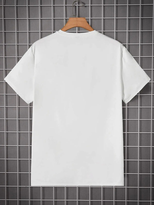 Prep Men Basketball & Letter Graphic Printing Men'S T Shirt Cartoon S-Xxxl Tees Popular Casual Tee Clothing Retro Street Tops