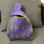 2025 New Foldable Tote Bag, Color Matching Hobo Bag, Women's Sling Crossbody Purse, Fashionable Mini Square Shoulder Bag