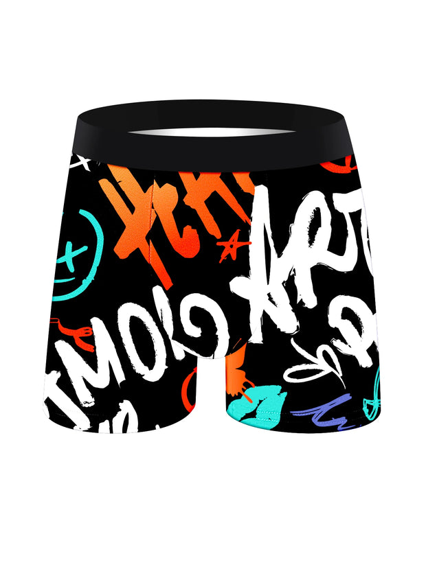 5PCS Men's Long Boxer Briefs – Soft Cotton, Colorful & Skin-Friendly Underwear